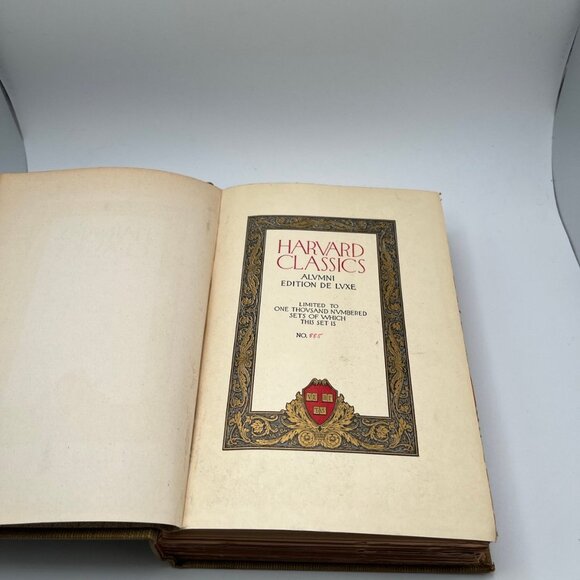 Harvard Classics 1909 Plutarch’s Lives Alumni Edition De Luxe Limited 1000 - Picture 7 of 11